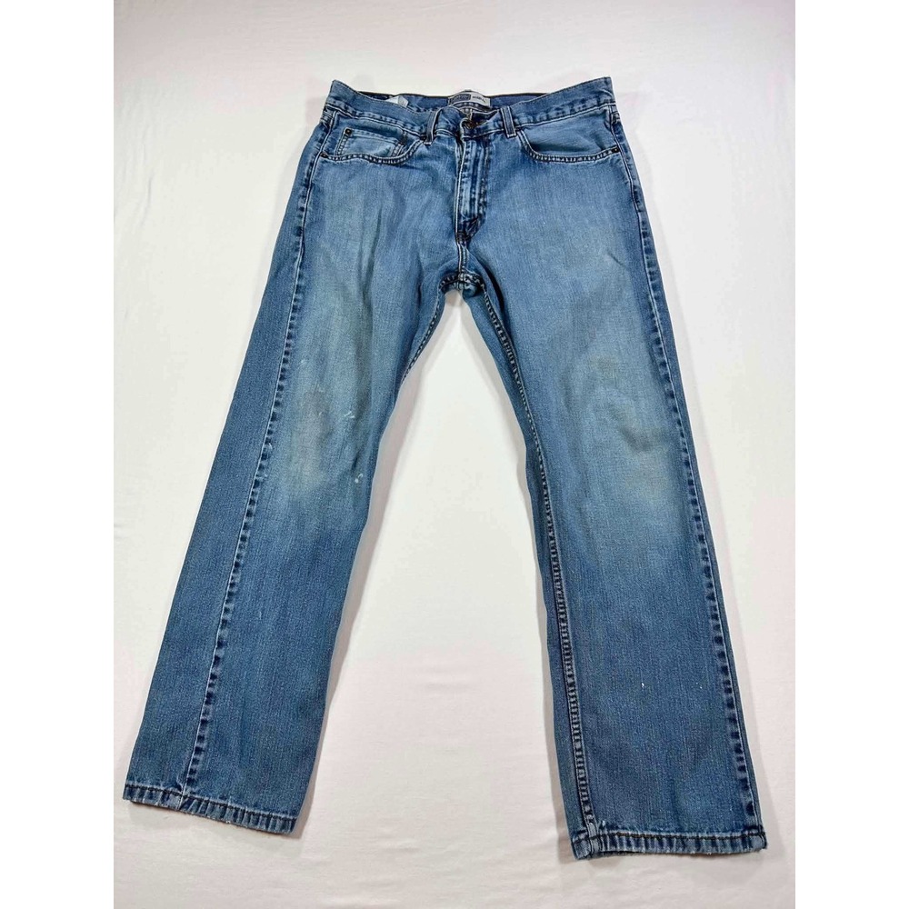 Signature by Levi Strauss & Co Mens Regular Fit Straight Leg Jeans Blue 34x30